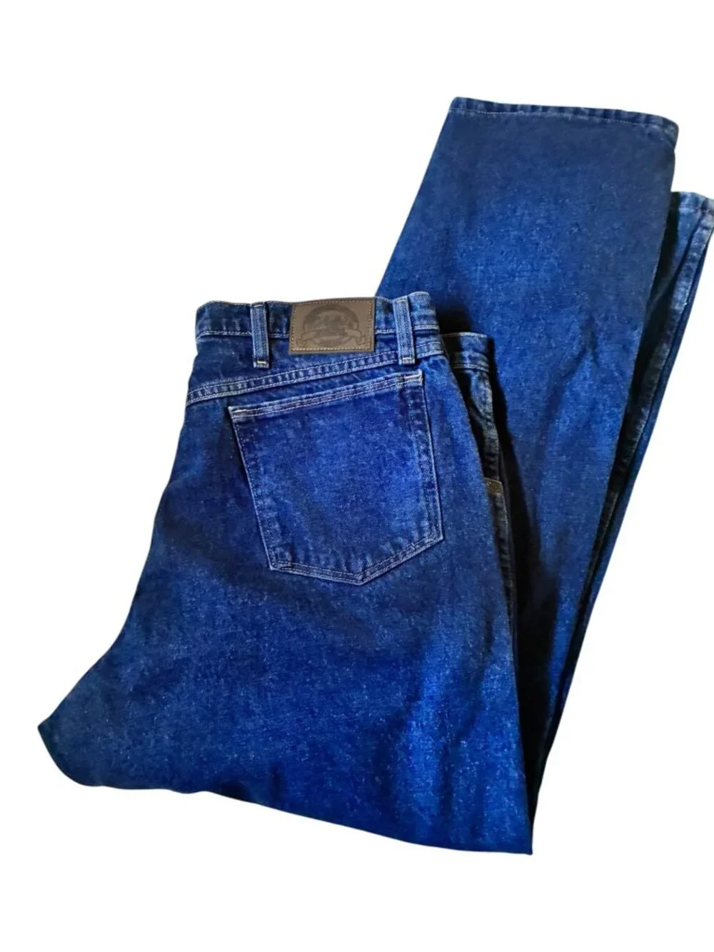 Cabelas Flannel Lined Jeans Mens 40x30 Blue Excellent Rugged Workwear 901285B